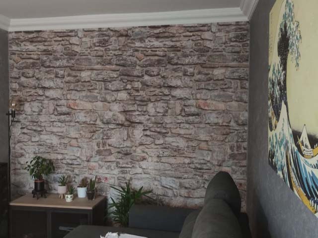 Colocación papel decorativo en pared